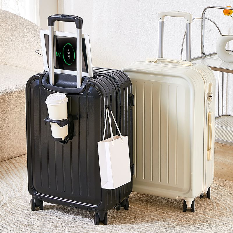 Vali dày xe đẩy vali nam đa chức năng vali da lên máy bay mật khẩu dung lượng lớn bền bỉ cho nam và nữ