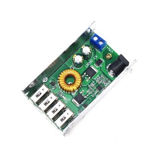 Mô đun hạ áp dc-dc 9v 12v 24v 36v xuống 5v 4 usb 5a cho điện thoại