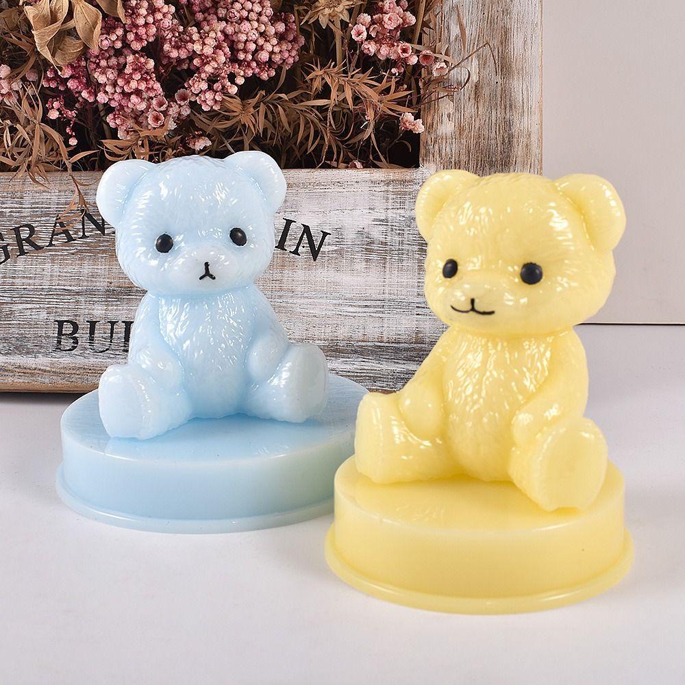 Khuôn gấu bông dalton, silicone 3d, khuôn làm đá nến thơm khuôn làm nến bằng nhựa epoxy làm nến