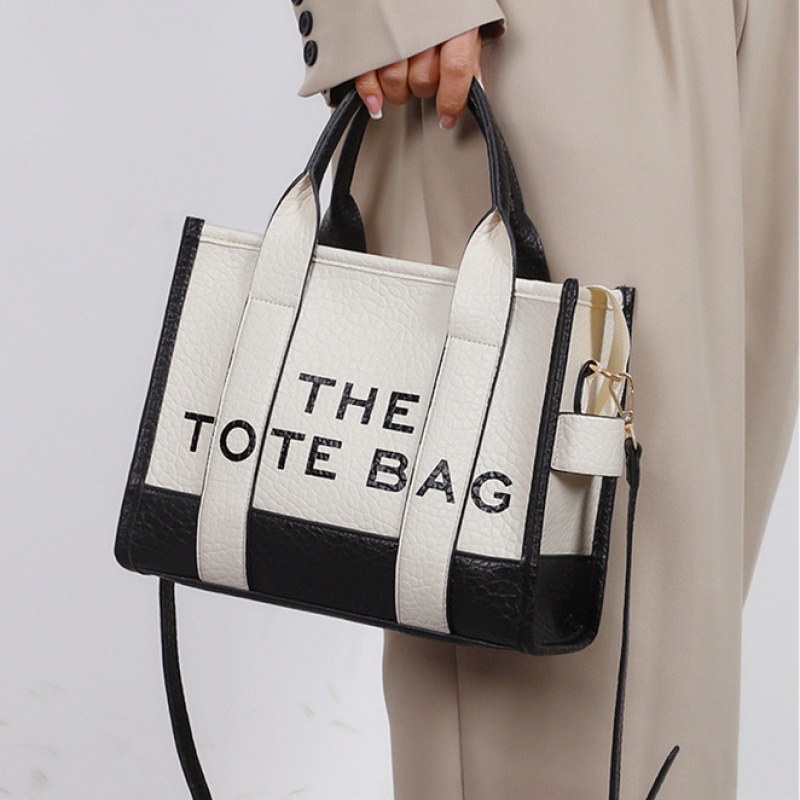 2023 mới hai màu pu letter pack túi nữ đeo vai messenger túi xách thời trang túi tote