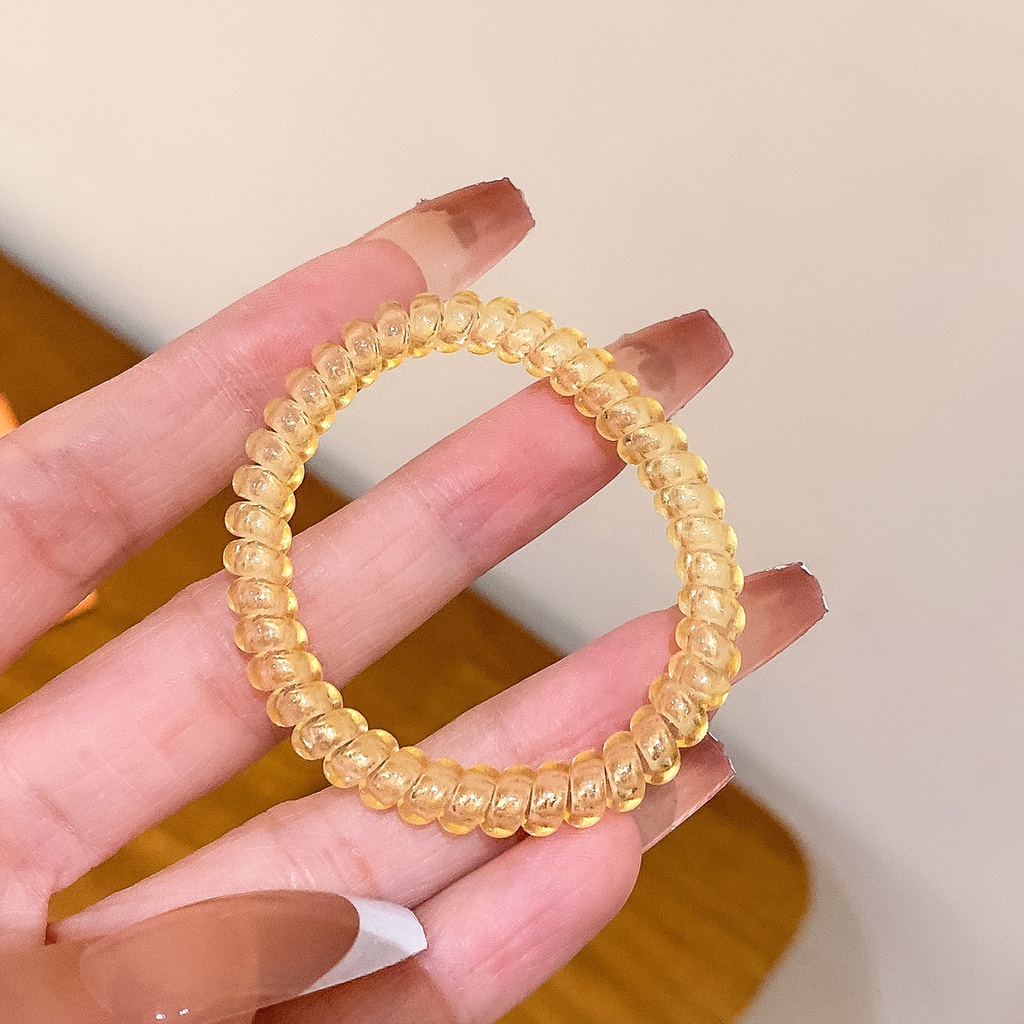 Kẹo màu mới phát sáng cáp điện thoại vòng tóc khăn trùm đầu tươi và không có hại