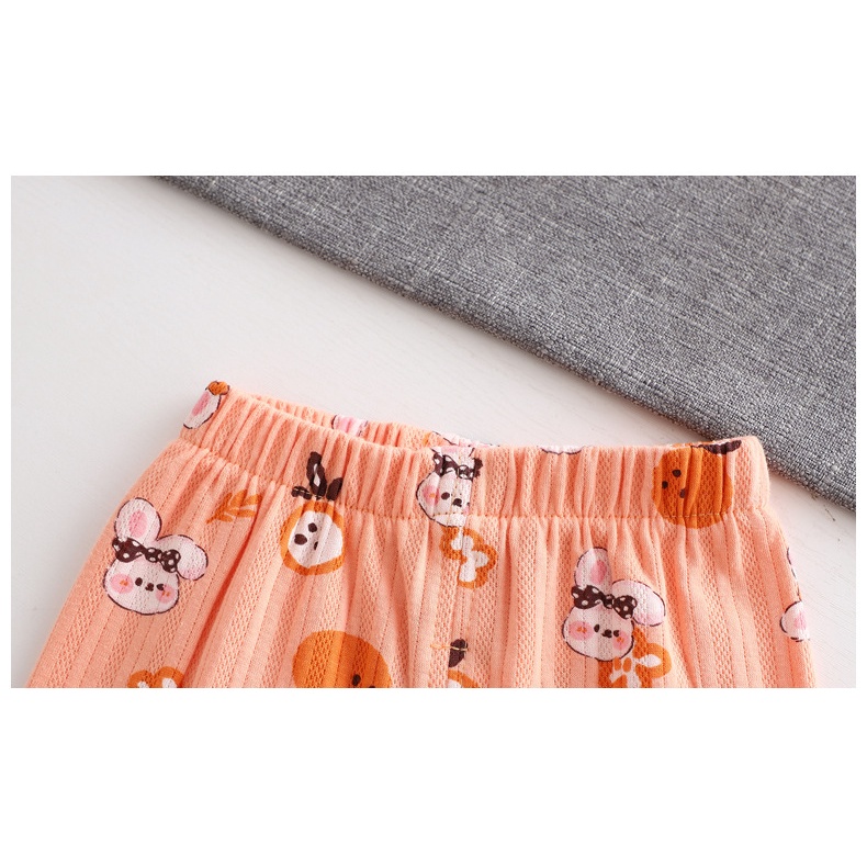 【YAOEENH】Bộ Đồ Ngủ Tay Dài Bằng Vải cotton Thời Trang Mùa Thu Dành Cho Trẻ Em 73-150cm