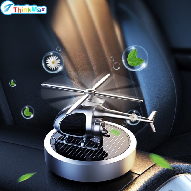 Máy bay trực thăng năng lượng mặt trời mô hình xe hơi aroma diffuser đồ trang trí mới lạ trang trí air freshener cho office home auto