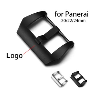 Khóa thép không gỉ cho panerai matte watch clasp 20mm 22mm 24mm kim loại đồng hồ đeo tay dây đeo khóa ghim có logo 