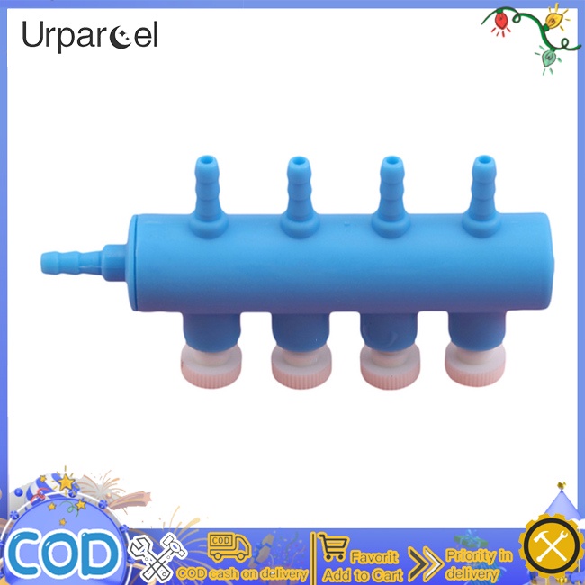 Máy bơm không khí hồ cá urparcel máy phân phối không khí bộ chia khí quản có thể điều chỉnh shunt máy bơm tăng áp oxy một lỗ