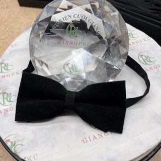 Nơ cổ Nam chú rể chất liệu nhung cao cấp phi lụa cứng chuẩn xuất khẩu Giangpkc  2024 Phụ kiện cưới Giang