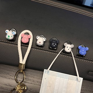 Car Hook Front Row Creative Multi-Functional Car Organizer Storage Sticky Hook Cute Internet Celebrity Car Co-Pilot Hook U2PP