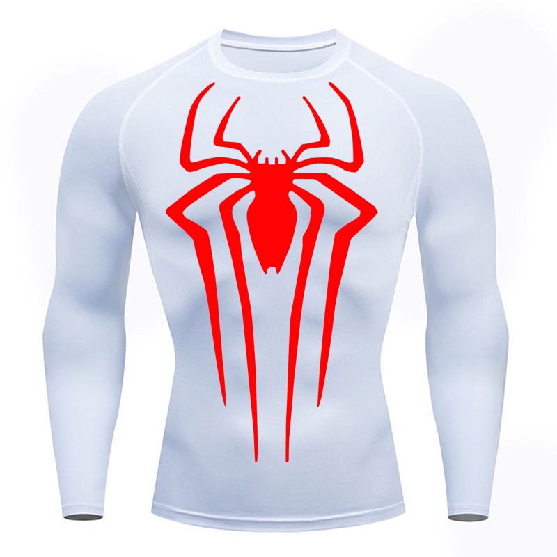 Compression shirt nam quick dry t-shirt dài tay màu đen thể thao top gym mồ hôi thoáng khí thể hình t-shirt tracksuit 2099