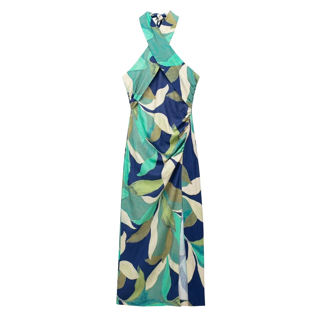 Uibey fashion halter váy in eo cao không tay 8941