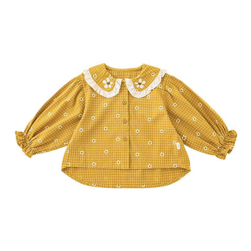 Set Áo Sơ Mi Cổ Búp Bê Và Đầm Thời Trang Mùa Thu Cho Bé Gái