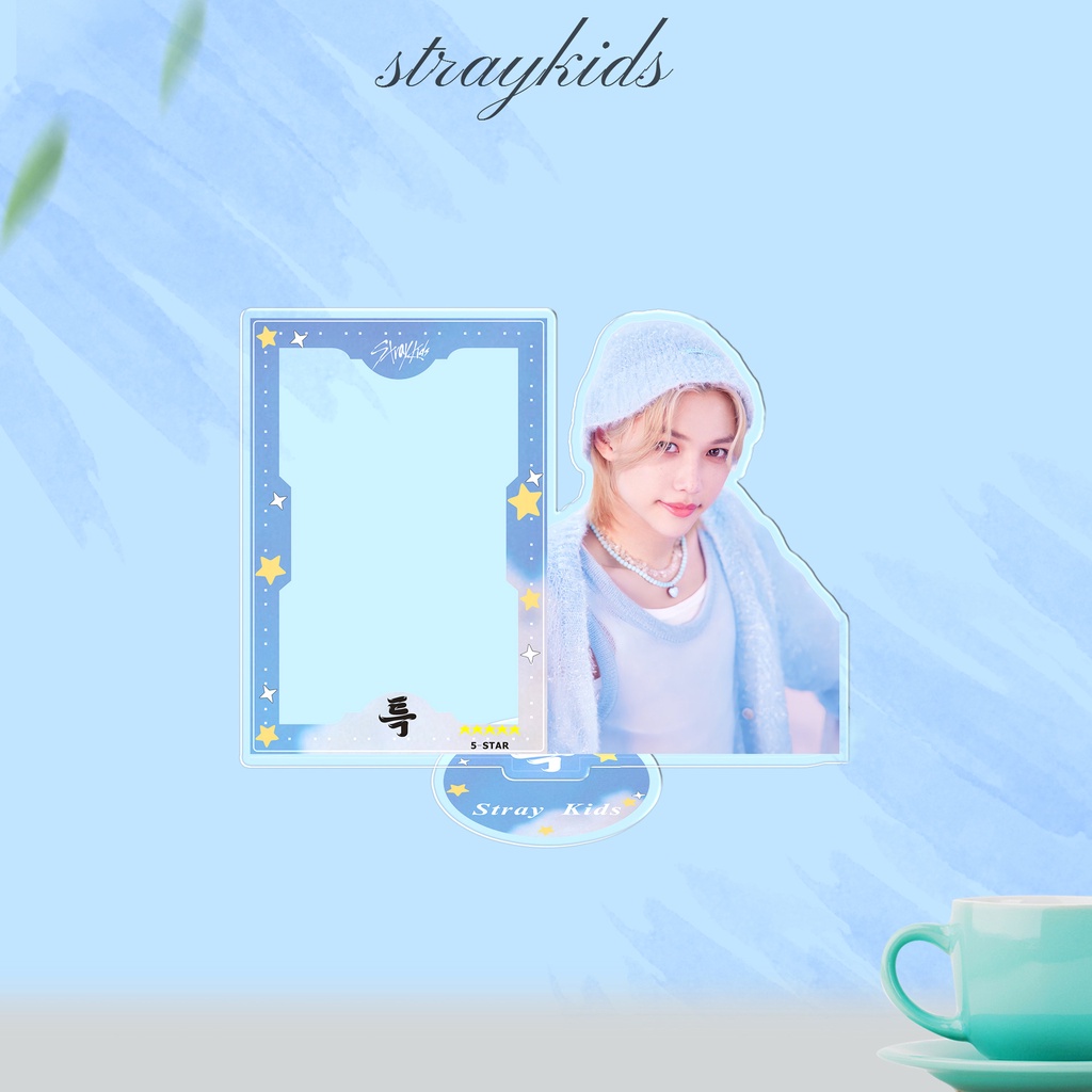 Kpop straykids acrylic standing plaque khung ảnh 5-star mới mảng bám trang trí thẻ nhỏ