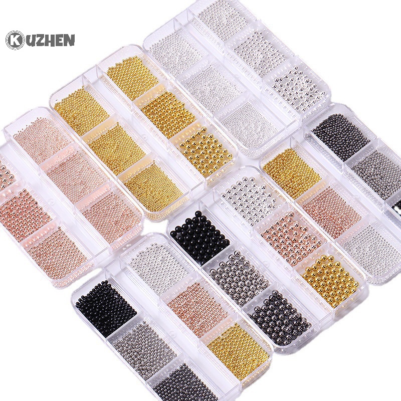 Hạt thép mini KUZHEN làm móng nghệ thuật DIY 3D