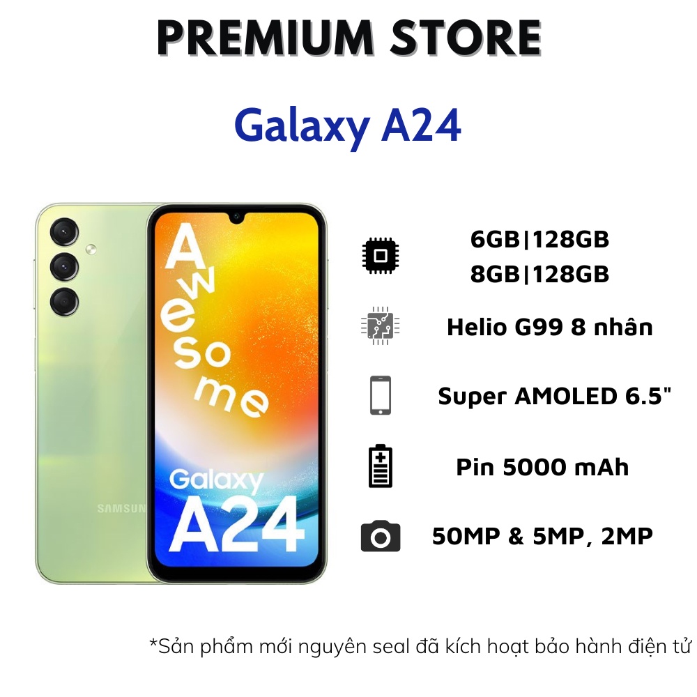 Điện Thoại Samsung Galaxy A24 6GB/128GB | 8GB/128GB