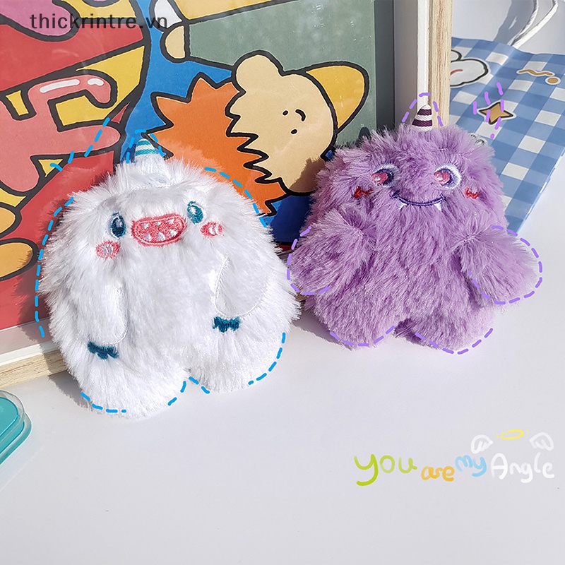 Thi dễ thương sang trọng quái vật nhỏ móc khóa phim hoạt hình búp bê đồ chơi mặt dây chuyền chìa khóa túi trang trí móc chìa khóa xe trẻ em quà tặng phụ kiện vn