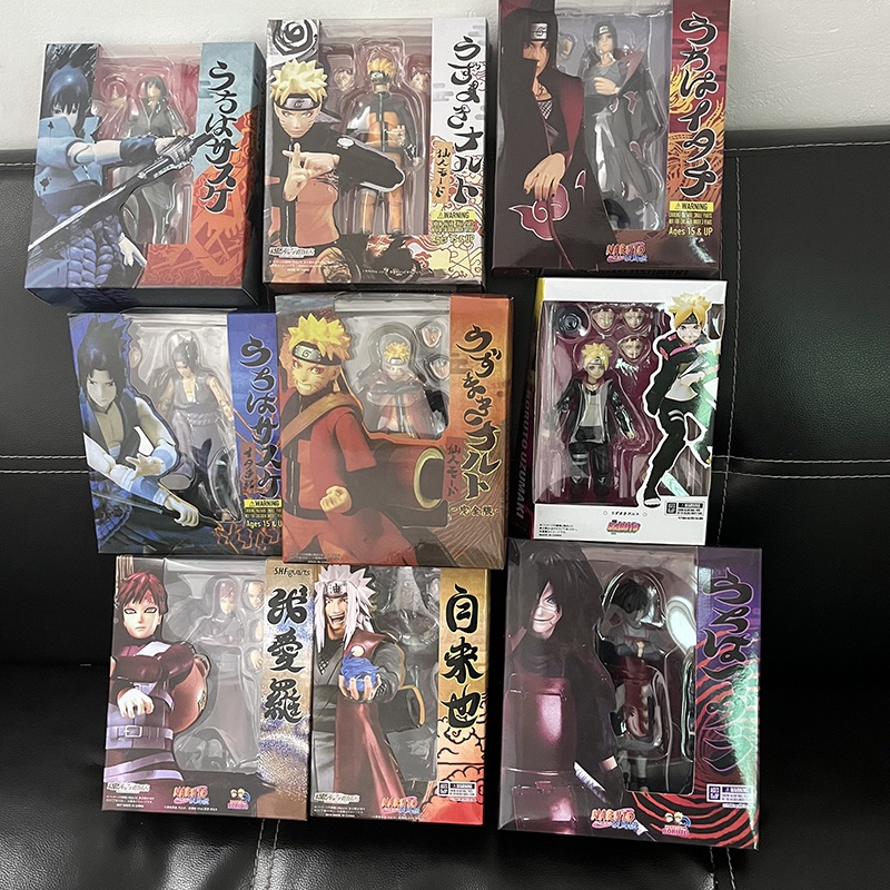Naruto shf anime hình sasuke kakashi uchiha madara shfiguarts uzumaki itachi jiraiya boruto shippuden hành động bức tượng nhỏ món quà đồ chơi