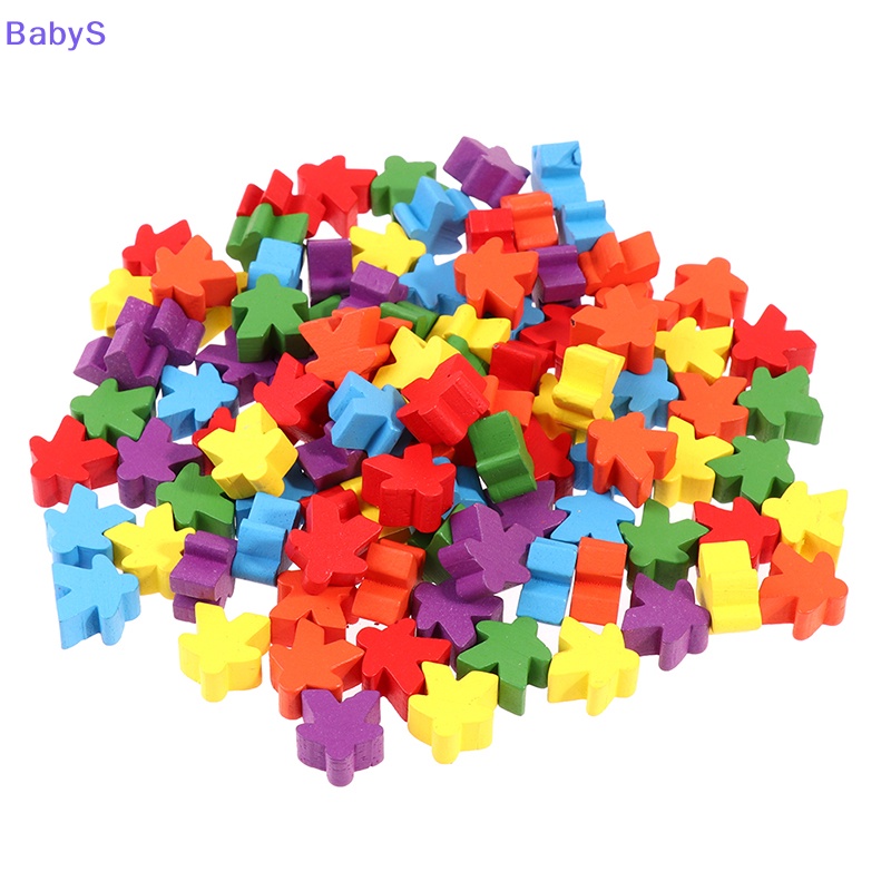 Babys 100 meeples 16mm extra board game bits pawns chess pieces bulk replacement vn