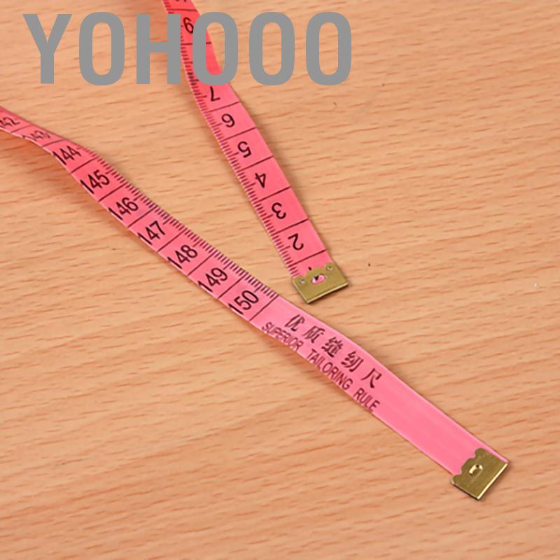 Yohooo Soft Tape Measure Long Accurate Brilliant Color Cloth for Sewing Tailoring