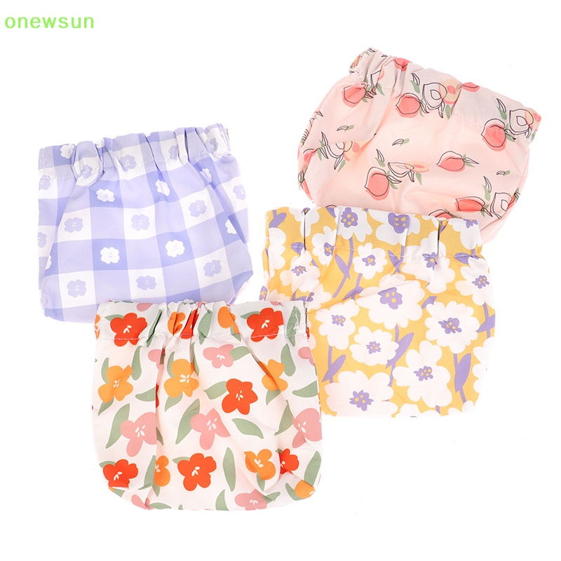 Onewsun 1pc túi lưu trữ tự động đóng không thấm nước tiền xu nhỏ ví dung lượng cao vải oxford phim hoạt hình túi phụ nữ túi phụ kiện mới