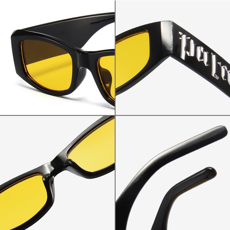 Candy color letter kính râm của phụ nữ châu âu và mỹ kính nam punk ngoài trời che nắng cho bé trai kính râm