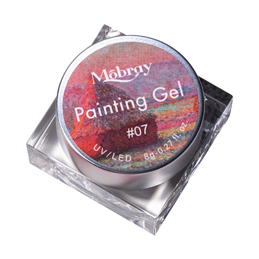 Mobray Gel Sơn Móng Tay Sơn Gel Ba Lan Màu Tinh Khiết Ngâm Tắt UV LED Móng Tay Nghệ Thuật Ba Lan Trang Trí Gel Nhiều Màu Cho Tiệm Làm Móng * KÍNH