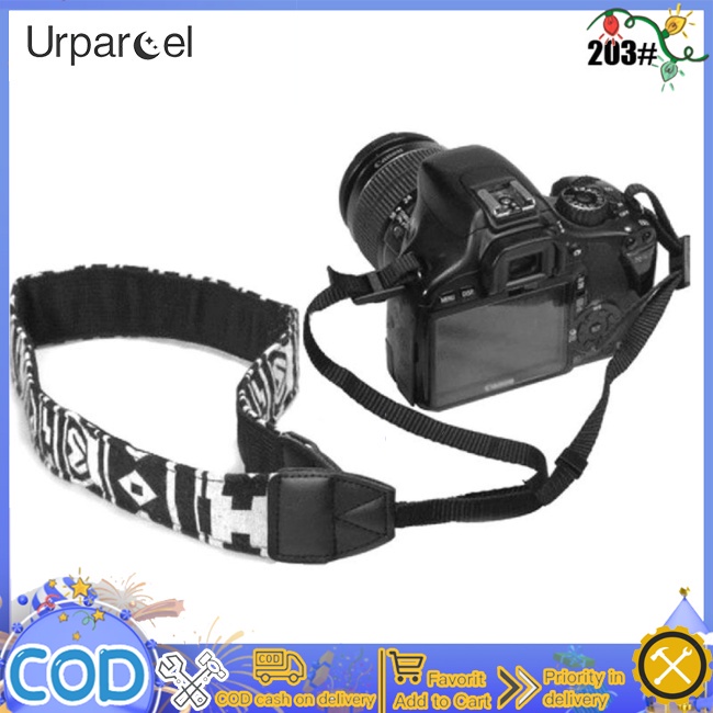 Máy ảnh urparcel dây đeo cổ vai có thể điều chỉnh thời trang máy ảnh slr đai chụp ảnh tương thích cho canon sony panasonic