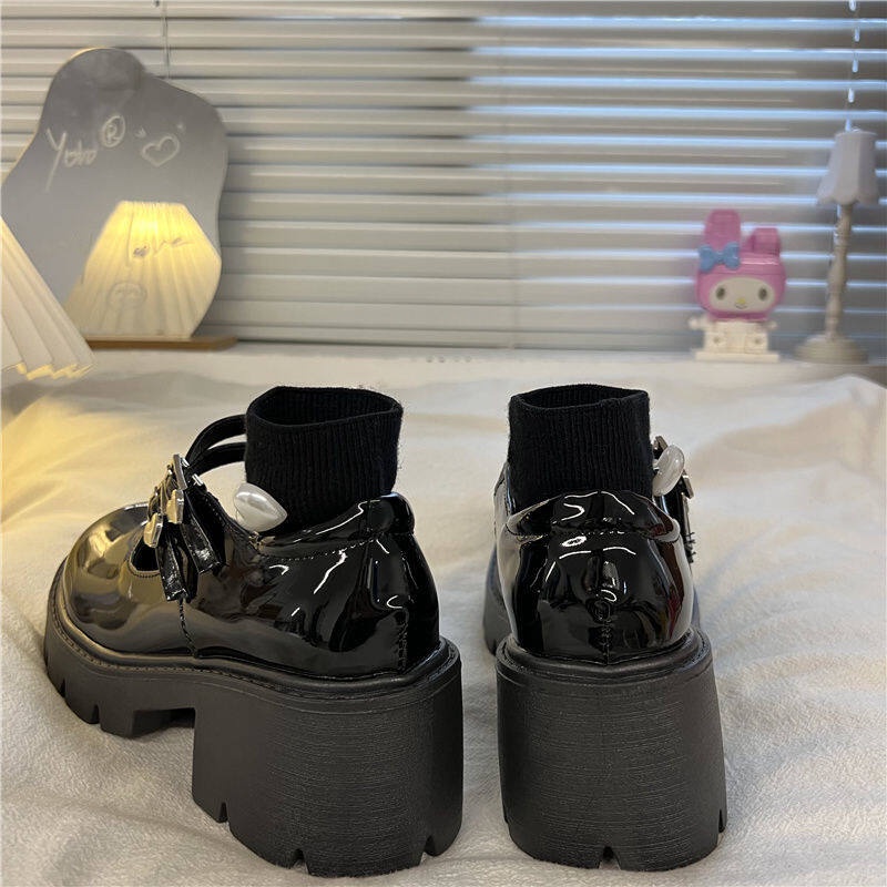 UOUO Giày Sandal Cao Gót Mũi Tròn Đế Dày Chống Thấm Nước Cho Búp Bê Barbie 23032114