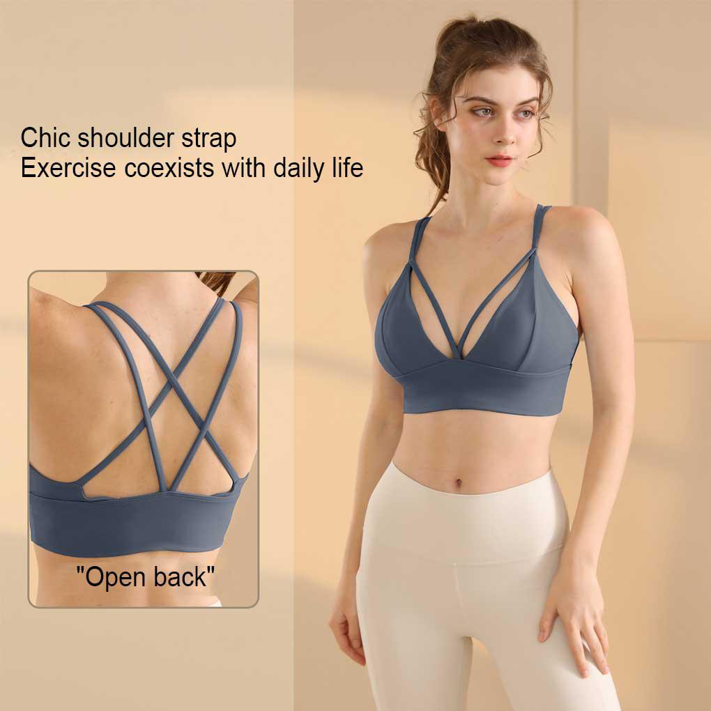 Áo Ngực Thể Thao Không Tay Màu Sắc Đơn Giản Có Thể Giặt Sạch Tiện Lợi