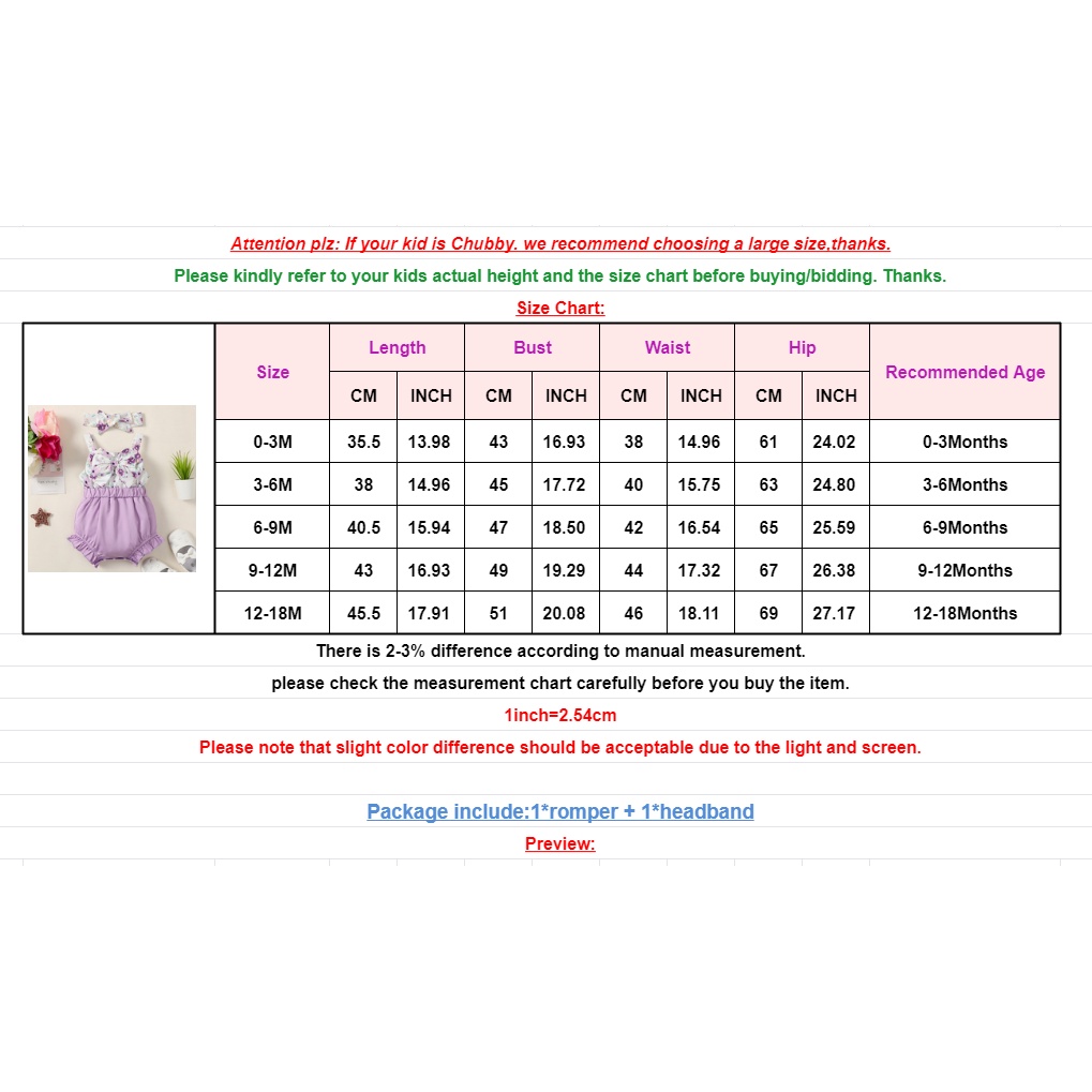 Áo liền quần MIKRDOO có băng đô nơ in họa tiết hoa xinh xắn dành cho bé gái sơ sinh