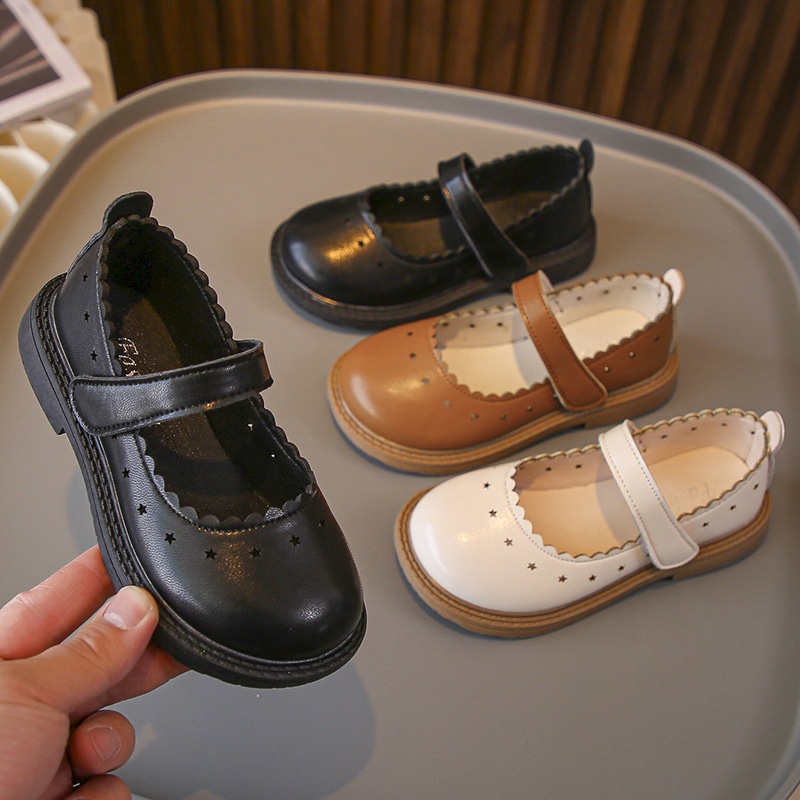 Giày Da Công Chúa Thời Trang Xuân Hè 2023 Cho Bé Gái