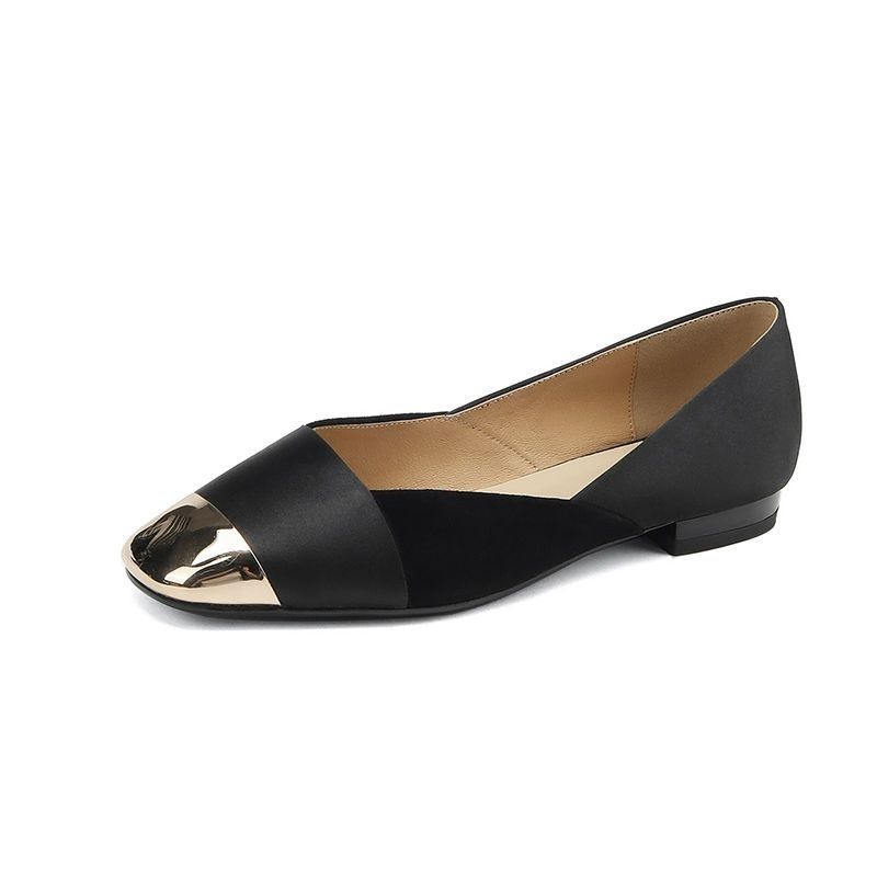 Giày Búp Bê Đế Mềm Mũi Kim Loại Thời Trang Hàn Quốc 2023 Cho Nữ