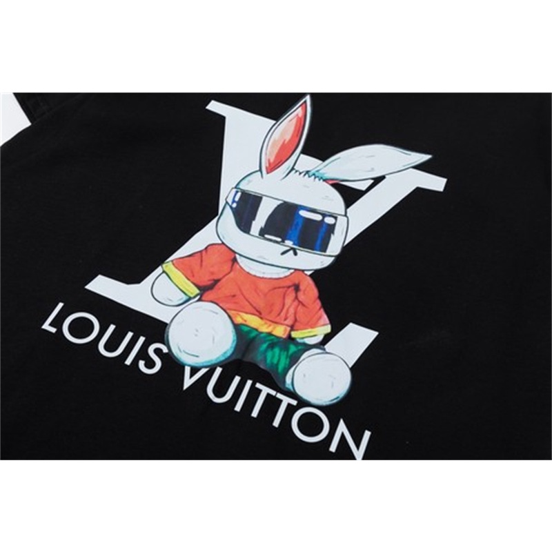 Áo Thun Tay Ngắn In Chữ L-V Thời Trang Mùa Hè Cho Nam Và Nữ