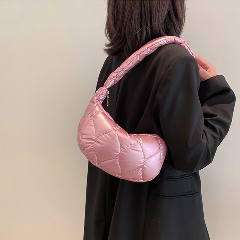 Túi Đeo Chéo Cotton Thêu Họa Tiết Hình Thoi Đơn Giản Thời Trang Thu Đông Dành Cho Nữ