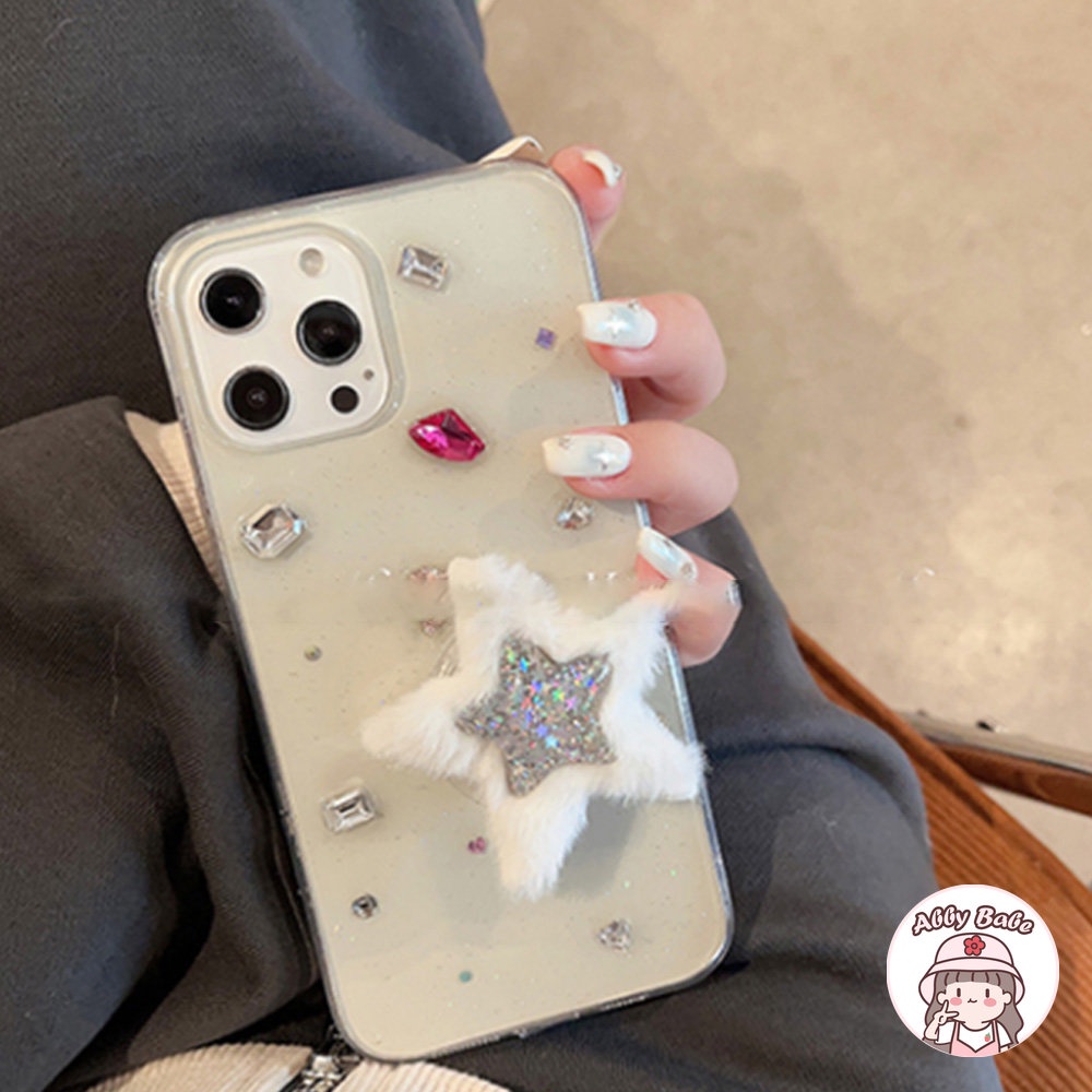 Ốp Điện Thoại TPU Mềm Đính Đá Giả Kim Cương 3D Chống Sốc Chống Dấu Vân Tay Cho IPhone 14 Pro Max 13 12 11 Pro Max