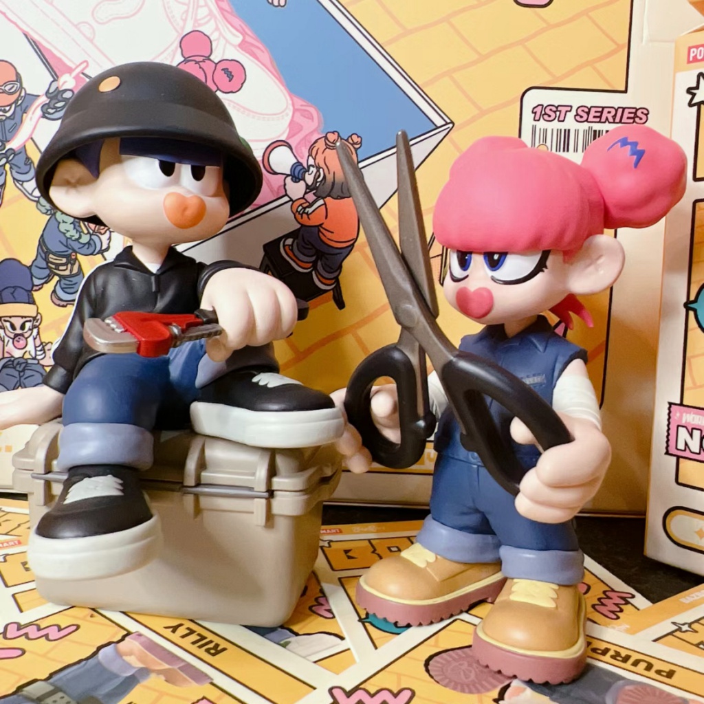 Búp Bê POPMART BAZBON Work Boyz series Trang Trí