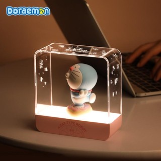 Đèn Ngủ Hình Doraemon 3D Dễ Thương Dùng Trang Trí
