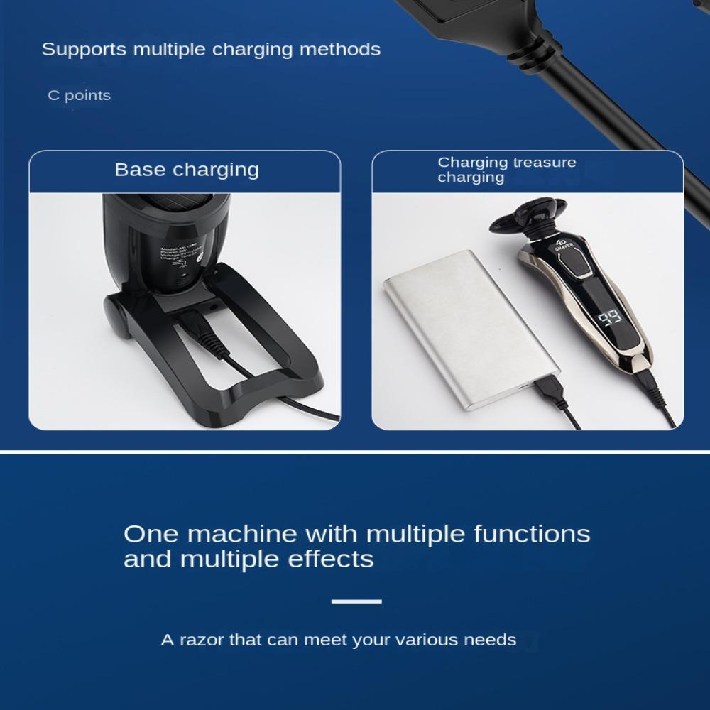 Máy Cạo Râu Chạy Điện Chống Thấm Nước Tiện Dụng Cho Nam|Dao Cạo Râu Dạng Xoay Tiện Dụng Chất Lượng Cao