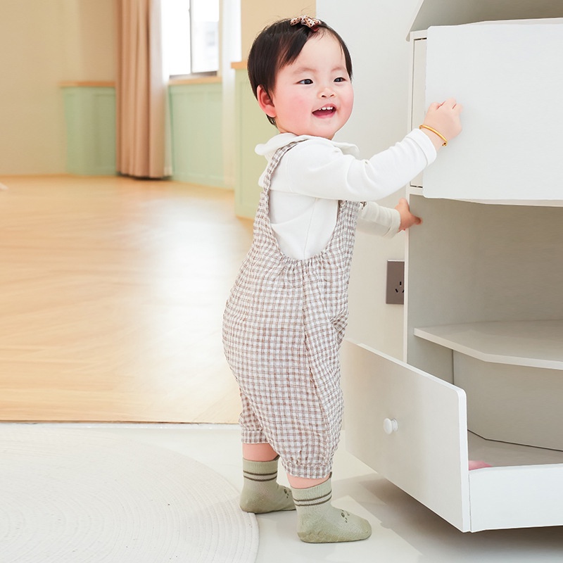 Set 5 Đôi Tất Cotton Mỏng Chống Trượt In Hình Biểu Tượng Cảm Xúc Dễ Thương Size S / M 0-3 Tuổi KokoroCare YSZ-70 23