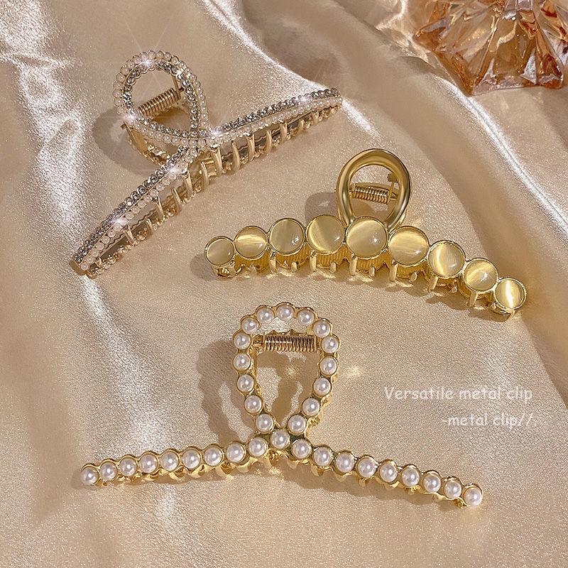 Kẹp Tóc Hình Cá Mập Bằng Kim Loại Cao Cấp Cho Nữ