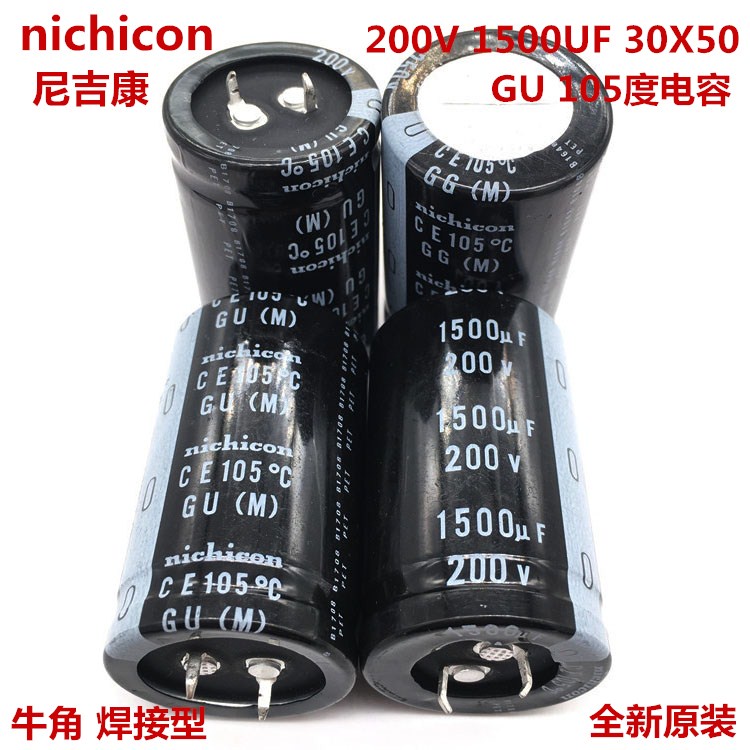 Tụ Điện Nikkikon Nhật Bản 200v1500uf 30X50 1500UF 200V 30 * 50 GU 105 Độ
