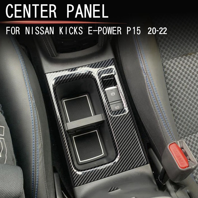 Khung Gắn Bảng Điều Khiển Trung Tâm Bằng Sợi Carbon Cho Nissan KICKS Epower 2021-2023 RHD