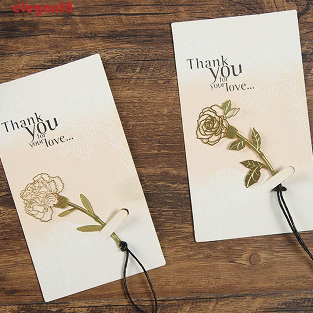 Thẻ Đánh Dấu Sách Bằng Thép Không Gỉ Họa Tiết Hoa Rỗng Thanh Lịch Sáng Tạo Đánh Dấu Trang Sách Dành Cho Học