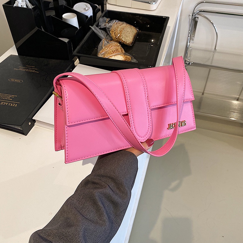 MISCHA Túi Đeo Vai Hình Vuông Cỡ Nhỏ Màu Sắc Ngọt Ngào Thiết Kế Đơn Giản Thời Trang Cho Nữ