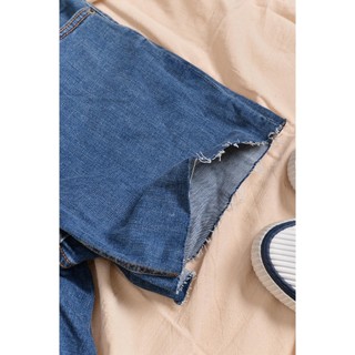 Quần short jean EXPR3SS lật/xả lai