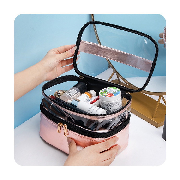 Túi Đựng Đồ Trang Điểm / Mỹ Phẩm / Đồ Vệ Sinh Cá Nhân Cầm Tay Cho Nhà Tắm