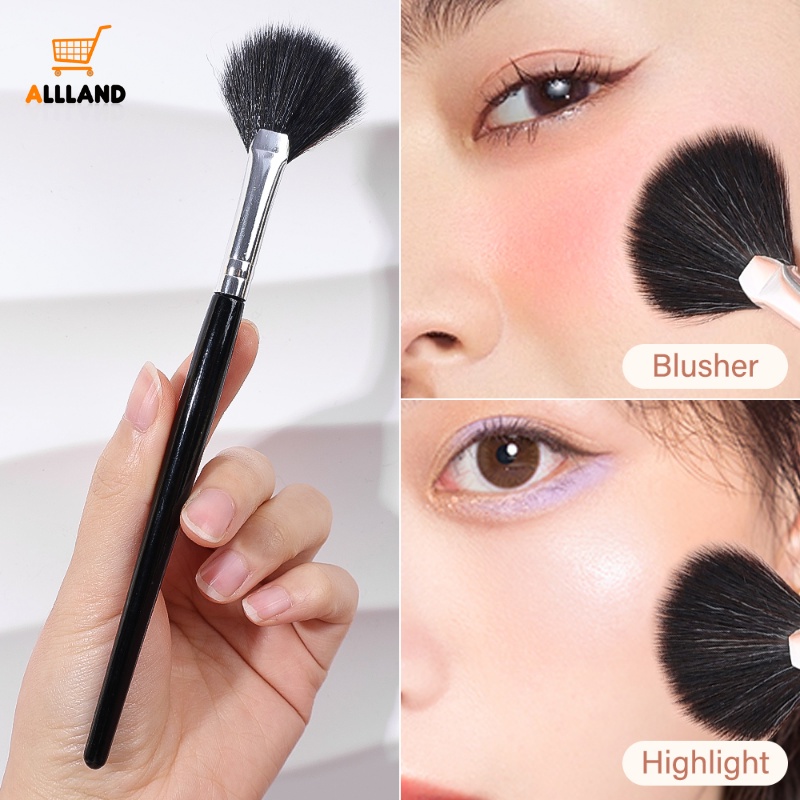 Cọ Trang Điểm Hình Quạt Đánh Phấn Phủ / Phấn Má Hồng / Phấn Bắt Sáng Chuyên Nghiệp