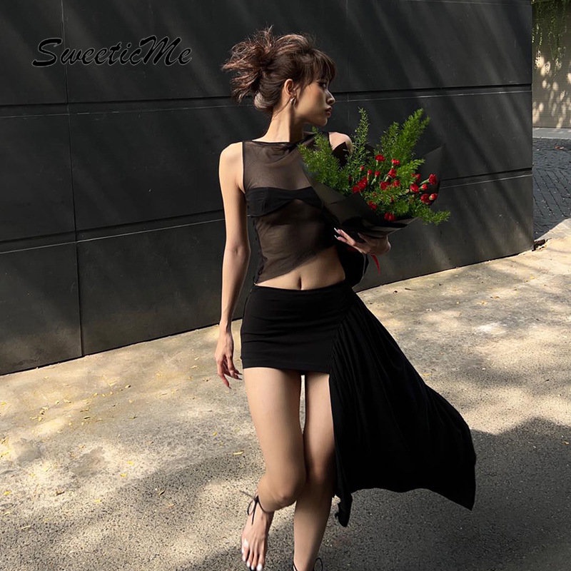 Áo Croptop Cổ Tròn Màu Trơn Dáng Ôm Thời Trang 2023 Cho Nữ