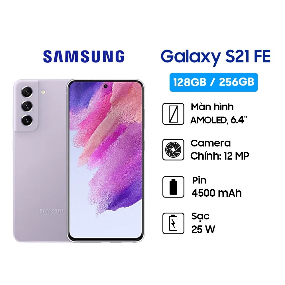 Điện thoại Samsung Galaxy S21 FE (8/128G) bảo hành 12 tháng đủ phụ kiện khi mua