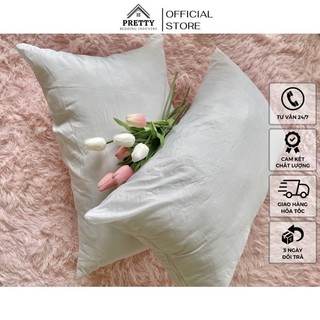 Ruột gối bông gòn,vỏ gối làm từ vải cotton thoáng mát , không gây bí bách pretty