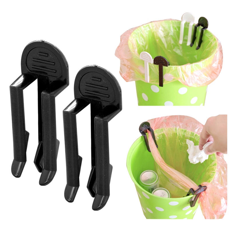 Kẹp Cố Định Thùng Rác Bằng Nhựa Chống Trượt Chống Gió Tiện Dụng