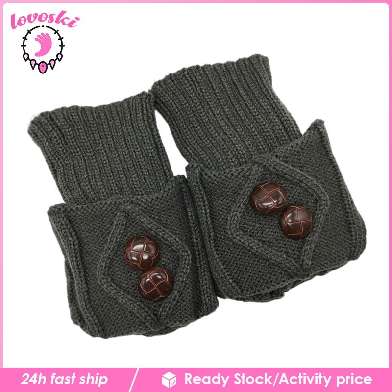 [Lovoski] Vớ Ống Chân Dệt Kim Giữ Ấm Mùa Đông Thời Trang Cho Nữ